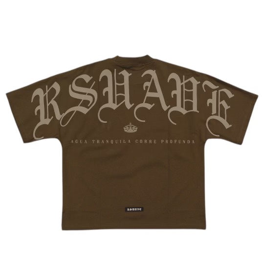 RS ‘REALEZA’ Boxed Tee - Brown